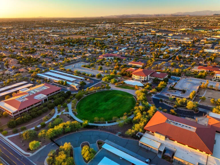 Peoria, Arizona Aerial At The Golden Hour